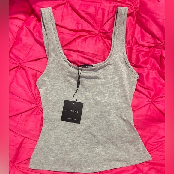 JLUXLABEL Tops - NWT • JLUXLABEL BODYBASIX GREY ELLE CLASSIC TANK • SMALL • STRETCHY